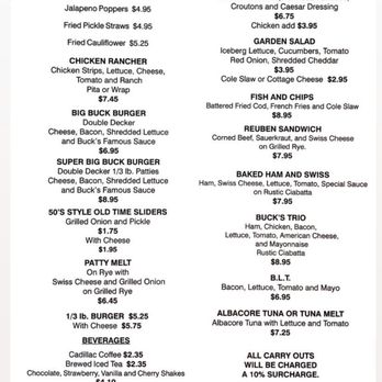 Buck's Diner - Bucks diner menu - Diners Near Me - Ira, Michigan