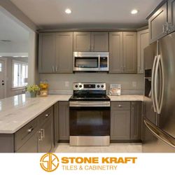 Stone Kraft Tiles & Cabinetry - Check out this transformation and many more on our social media!