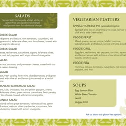 Menu Selections - 1