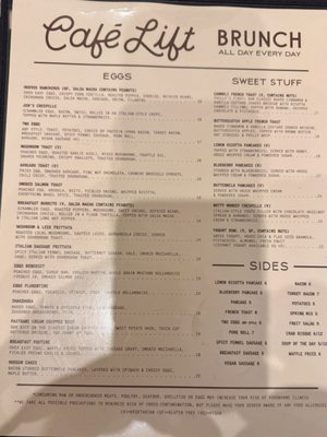 Menu photo 5 Cafe Lift Haddonfield, NJ