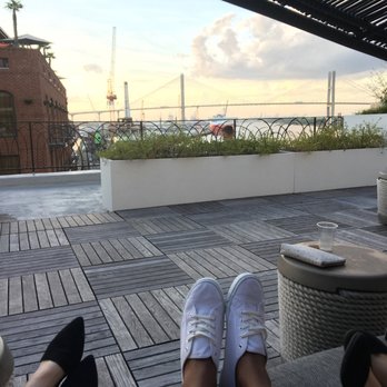 Hyatt Regency Savannah - Rooftop patio. What a beautiful view! That's the Bohemian hotel across (that's where I was staying) - Hotels Near Me - Savannah, Georgia Hyatt Regency Savannah - Rooftop patio. What a beautiful view! That's the Bohemian hotel across (that's where I was staying) - Hotels Near Me - Savannah, Georgia