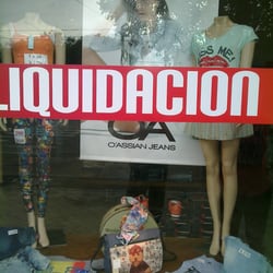 Zorba Ropas - Vidriera de liquidación