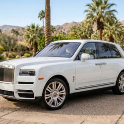 Desert Exotic Cars - Freshly detailed Rolls Royce Cullinan sitting in our client's driveway waiting for their arrival.