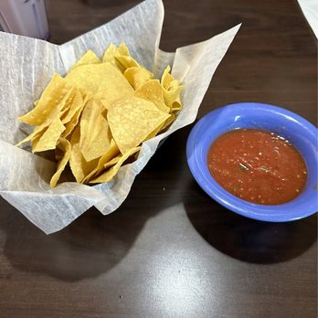 Mexico Restaurant - Warm corn tortilla chips with Salsa. - Mexican Near Me - White Plains, Maryland