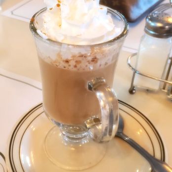 Versailles - Cappuccino, nicely presented. - Cuban Near Me - Miami, Florida