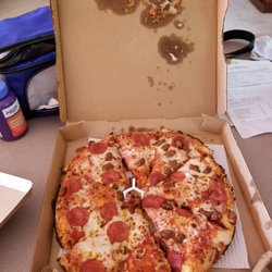 Pizza Hut - Thanks for the awful smashed old pizza! Won't be back. To many screw ups with multiple different orders of ours.