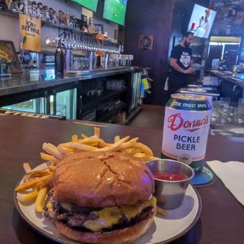 Majorette - The Smash Burger (added extra patty and fries) - Sports Bars Near Me - San Diego, California Majorette - The Smash Burger (added extra patty and fries) - Sports Bars Near Me - San Diego, California