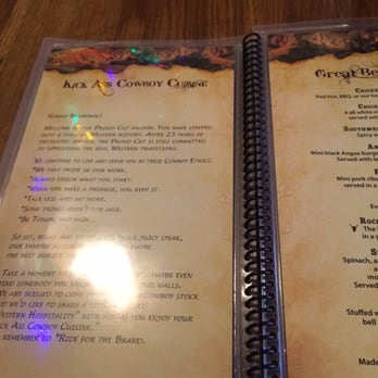 Proud Cut Saloon - Part of the menu! - Steakhouses Near Me - Cody, Wyoming Proud Cut Saloon - Part of the menu! - Steakhouses Near Me - Cody, Wyoming