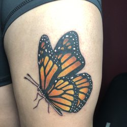 Channel Islands Tattoo Company - Monarc butterfly by Zed Z aka The Arrogant Samurai
