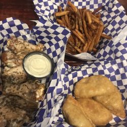 Get Buffaloed - Wings, fries and dumplings!