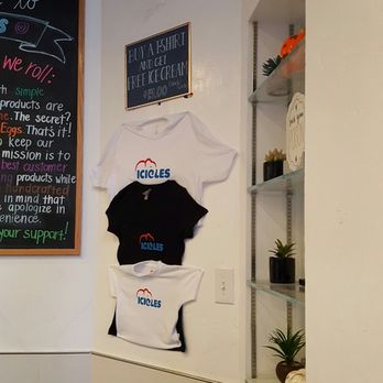 ICICLES - Free ice cream with a purchase of a t shirt - Ice Cream & Frozen Yogurt Near Me - San Jose, California ICICLES - Free ice cream with a purchase of a t shirt - Ice Cream & Frozen Yogurt Near Me - San Jose, California