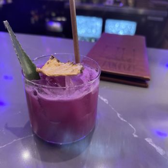 Flore Cafe - Purple Potato Painkiller - Thai Near Me - Tysons, Virginia Flore Cafe - Purple Potato Painkiller - Thai Near Me - Tysons, Virginia