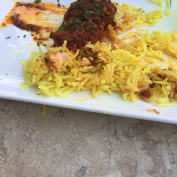 Baboush - Salmon with rice: delicious - Moroccan Near Me - Dallas, Texas