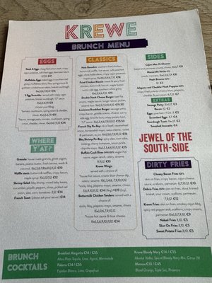 Menu photo 1 Krewe Dublin, D Menu photo 1 Krewe Dublin, D