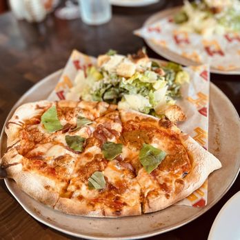 Federal Pizza - Meatball Pizza with Caesar Salad - Pizza Near Me - Phoenix, Arizona