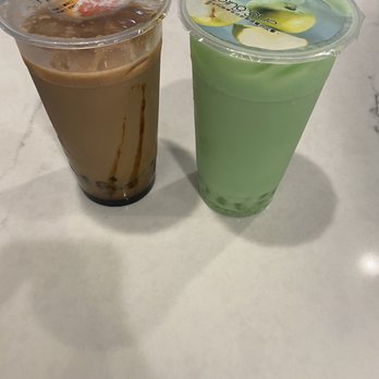 Kotoyama Ramen - Honeydew and Brown sugar bubble milk tea with jelly balls - Ramen Near Me - Noblesville, Indiana