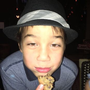 FIG Restaurant - He is in cookie heaven. - Bars Near Me - Santa Monica, California