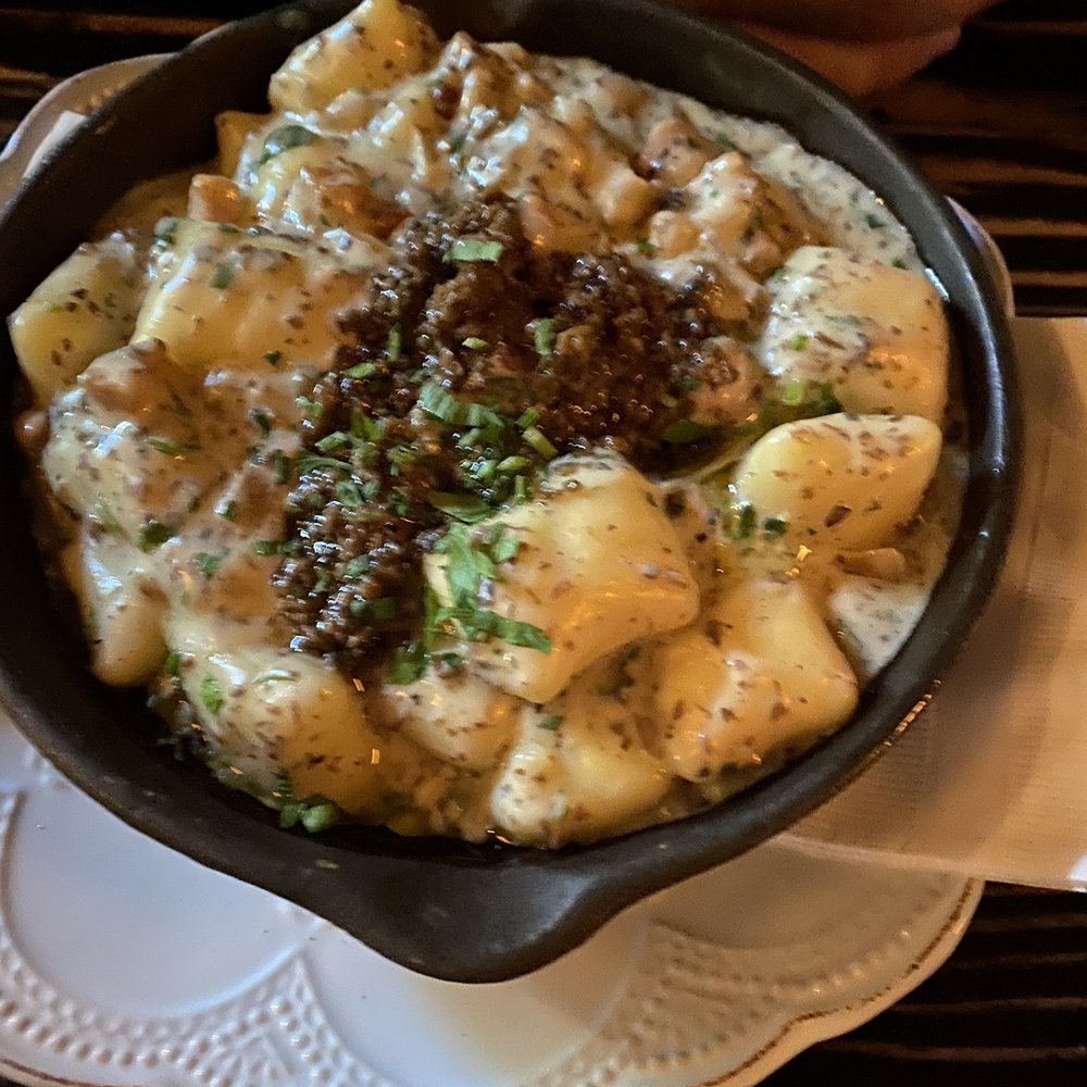 French Alpine Bistro - Truffle Gnocchi - French Near Me - Aspen, Colorado French Alpine Bistro - Truffle Gnocchi - French Near Me - Aspen, Colorado