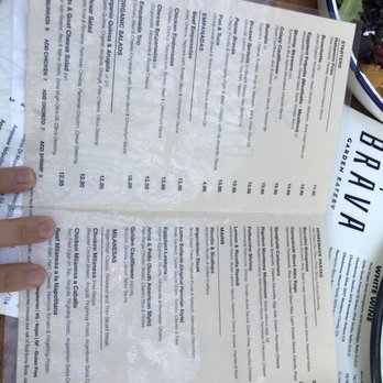 Brava Garden Eatery - Menu - Wine Bars Near Me - Pleasanton, California