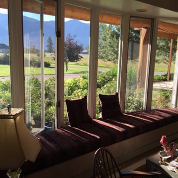 Bad Rock Bed & Breakfast - The view out the living room window. - Bed & Breakfast Near Me - Columbia Falls, Montana