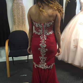 open lace back dress A-Line Sweetheart Neck Black Lace Long Prom Dress Formal Dress PSK395 US4 / Red main image 1