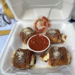 Village Pizza - Ham roll ups (forgot the menu name, sorry). So good!!