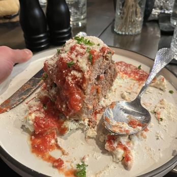 Valentino’s Pasta and Wine - Meatball ricotta, halfway through! - Italian Near Me - Ottawa, Illinois Valentino’s Pasta and Wine - Meatball ricotta, halfway through! - Italian Near Me - Ottawa, Illinois