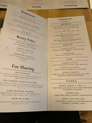 Menu photo 8 The Boxty House Dublin, D Menu photo 8 The Boxty House Dublin, D