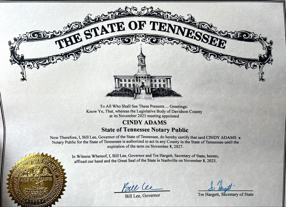 PERFECTED NOTARY SERVICES Nashville, Tennessee Notaries Phone