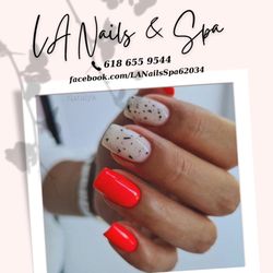 L A Nails - Enjoy a wide range of nail art and designs with us!
La Nails & Spa!
Call us at: (618) 655-9544