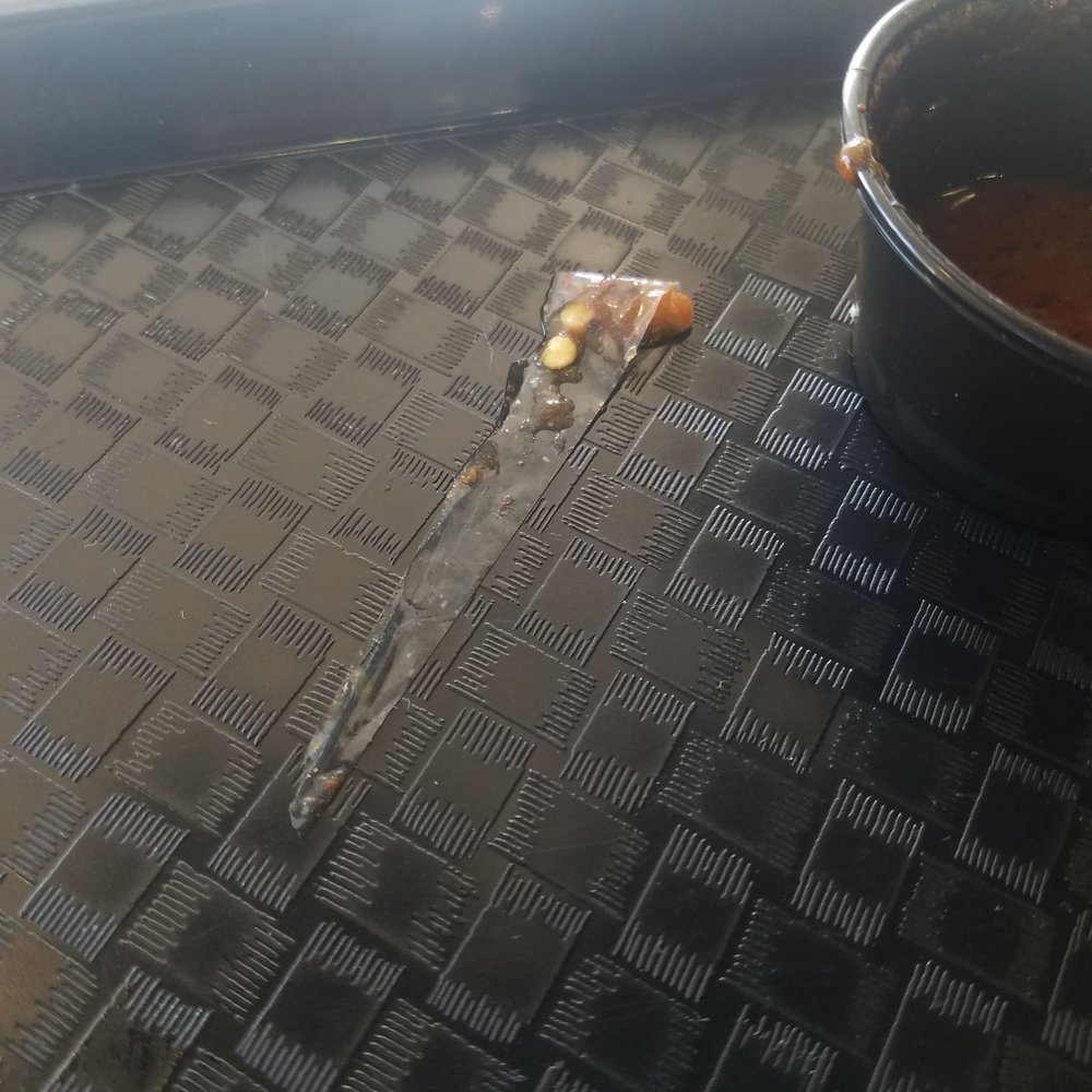 Baja Fresh - Plastic in Salsa. Found plastic in salsa and told worker Kevin who said he would "take a look". - Mexican Near Me - San Clemente, California Baja Fresh - Plastic in Salsa. Found plastic in salsa and told worker Kevin who said he would "take a look". - Mexican Near Me - San Clemente, California