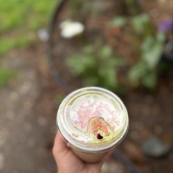 Last Chapter Cafe - 2/19/26 Strawberry Crumbl Matcha