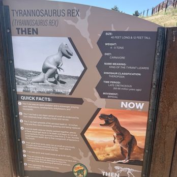 Dinosaur Park - Informative path signs. - Parks Near Me - Rapid City, South Dakota