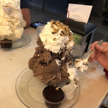 Superior Dairy - One scoop chocolate ice cream sundae. - Ice Cream & Frozen Yogurt Near Me - Hanford, California