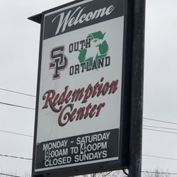 South Portland Redemption Center - South Portland Redemption Center sign