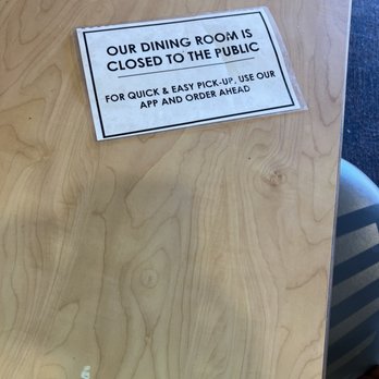 Bruegger's Bagels - ?  Really?  There are customers sitting in the booths eating now... - Bagels Near Me - Saint Paul, Minnesota