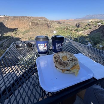 River Rock Roasting Co - Breakfast bagel, coffee and mocha - Coffee & Tea Near Me - La Verkin, Utah River Rock Roasting Co - Breakfast bagel, coffee and mocha - Coffee & Tea Near Me - La Verkin, Utah