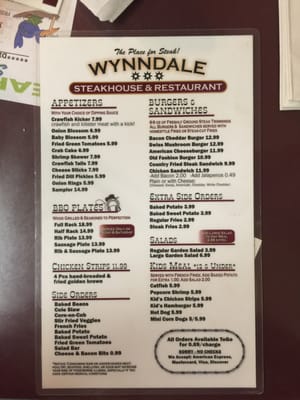 Menu photo 7 Wynndale Steakhouse & Restaurant Terry, MS Menu photo 7 Wynndale Steakhouse & Restaurant Terry, MS