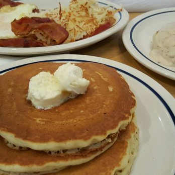 IHOP - Short stack buttermilk pancake with eggs, bacon and hash browns - American Near Me - Upland, California IHOP - Short stack buttermilk pancake with eggs, bacon and hash browns - American Near Me - Upland, California