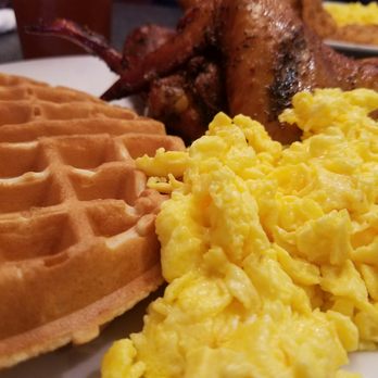 Thumbs Up Diner - Smoked jumbo chicken wings, eggs fixed to order & Belgium waffle! I loved the wings. - Breakfast & Brunch Near Me - Atlanta, Georgia
