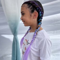 Beach N Braids - Mermaid braids in a fun vibrant color