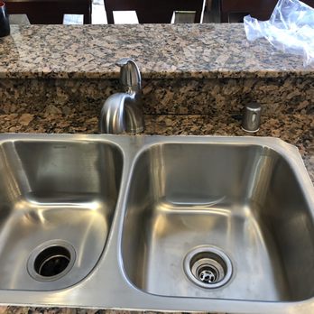 Discount Plumbing Rooter - New kitchen stainless steel Kohler sink and matching new faucet installed today. - Plumbing Near Me - San Diego, California Discount Plumbing Rooter - New kitchen stainless steel Kohler sink and matching new faucet installed today. - Plumbing Near Me - San Diego, California