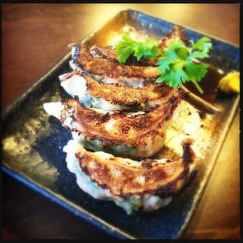 Hachibei Japanese Restaurant - Salmon gyoza - Japanese Near Me - Vancouver, British Columbia Hachibei Japanese Restaurant - Salmon gyoza - Japanese Near Me - Vancouver, British Columbia