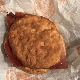 Over cooked hard biscuits this morning with to-go order. Come on guys. Lets get it together. Over cooked hard biscuits this morning with to-go order. Come on guys. Lets get it together.