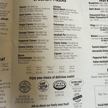Gambino's Pizza - Menue - Pizza Near Me - Vinita, Oklahoma