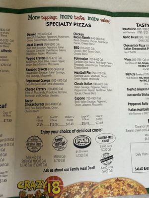 Menu photo 4 Gambino's Pizza Vinita, OK