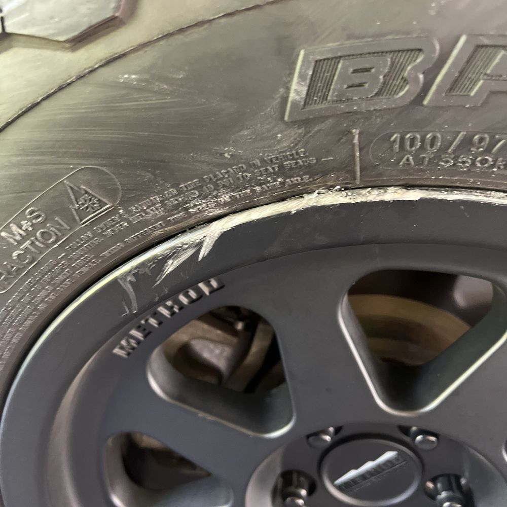 Precision Rim Repair - Before pic - Wheel & Rim Repair Near Me