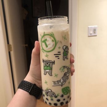 Tea Brick - jasmine green milk tea - Tea Rooms Near Me - Monterey Park, California