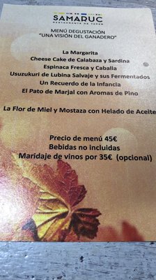 Menu photo 6 Samaruc Dénia, A Menu photo 6 Samaruc Dénia, A