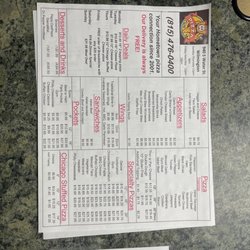 The current Menu 3/12/22